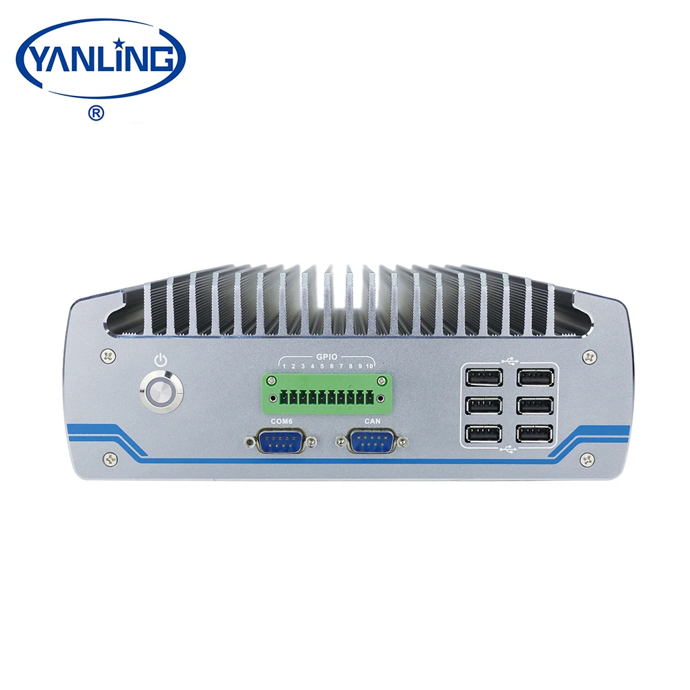 

Intel Desktop CPU I3 I5 I7 Fanless Industrial Computer 2 LAN & 6 COM For Automation Embedded Computer In Stock