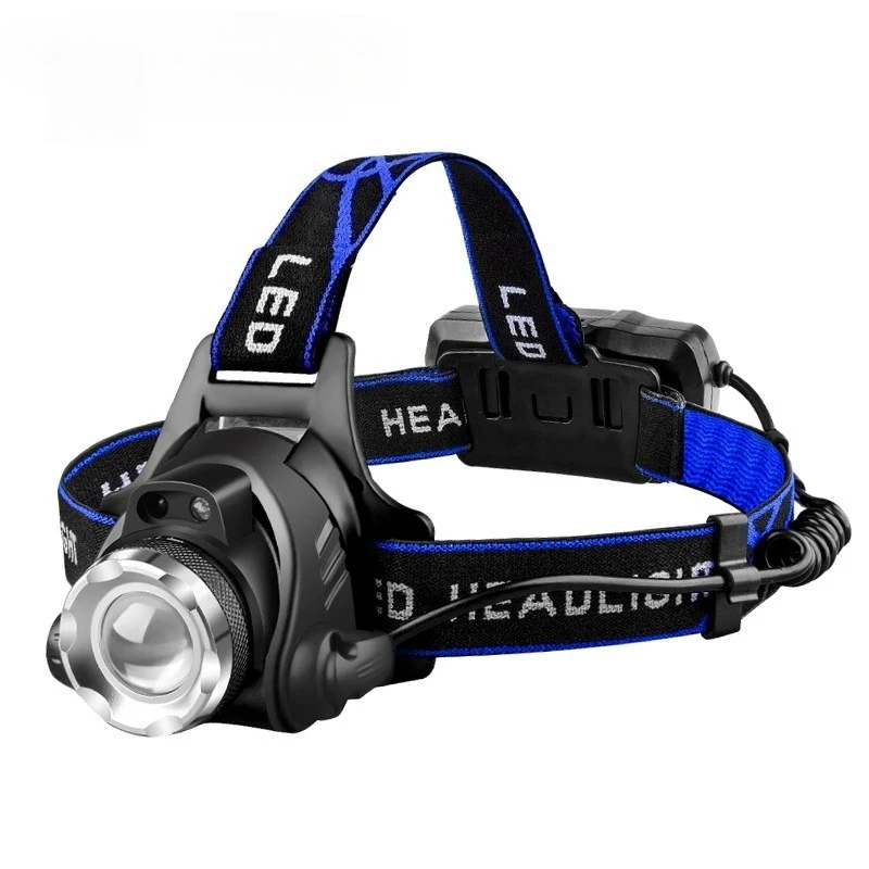 

Dual light source multi-function strong light long-range telescopic zoom outdoor mountaineering fishing lamp headlamp