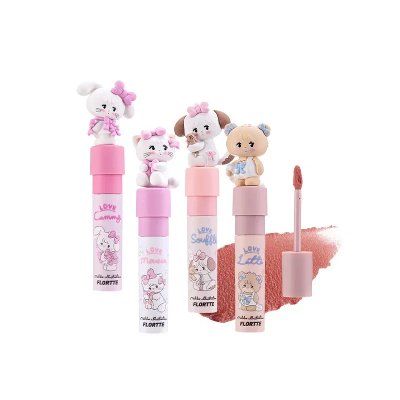 

FLORTTE MIKKO Co-branded Milk Cake Lip Cream Soft Focus Lip Mud Lip Glaze