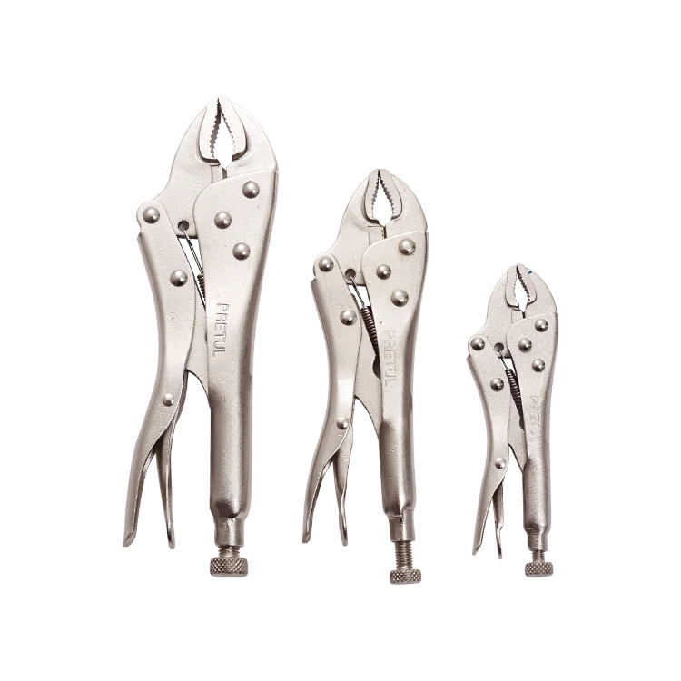 

5-дюймовые/7-дюймовые/10-дюймовые плоскогубцы с фиксатором CR-V, щипцы с изогнутыми губками, прямые сварочные инструменты, тиски, плоскогубцы