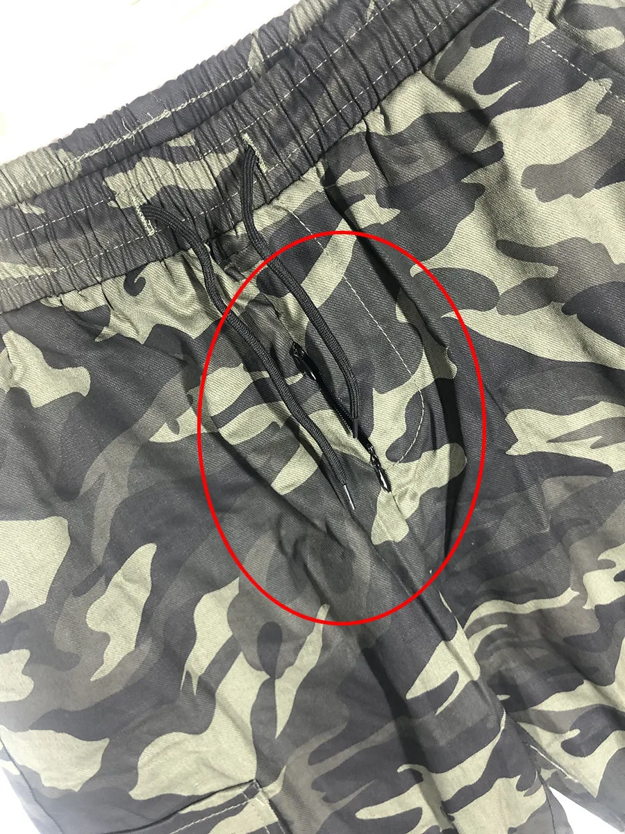 Men\'s Outdoor Sex Shorts Summer Camouflage Shorts Pants  Sexy Zippers Open Croch Male Trousers Clothes open leggings