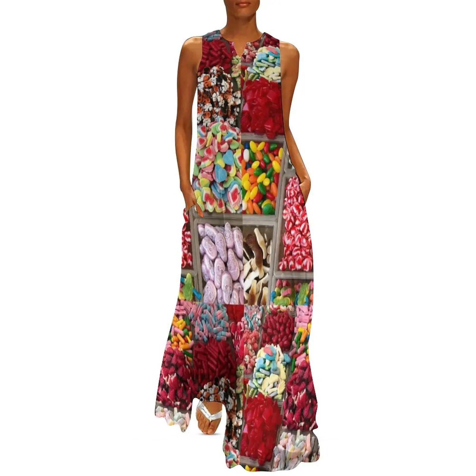 

Colorful Candy Store Long Dress dresses for women Women"s summer suit dress for woman