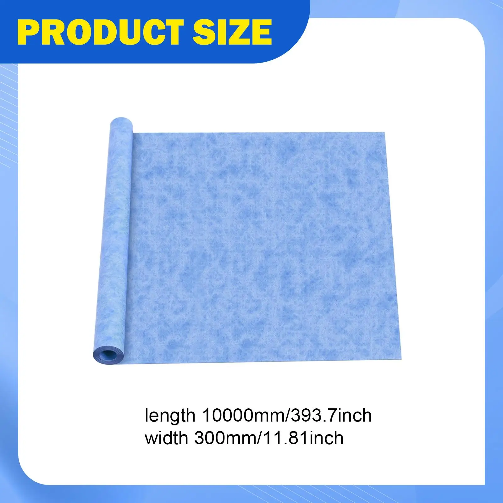 Waterproofing Membrane Double Layer Polyethylene Roll Underlay Moisture Barrier for Bathroom Shower Tile Walls Floors