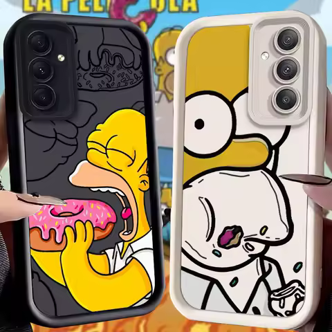 Disney The Simpsons Case for Samsung Galaxy S24 S23 S22 S21 Ultra Plus S20 FE A55 A54 A53 A52 A52S A51 A50 A50S A35 A34 Cover