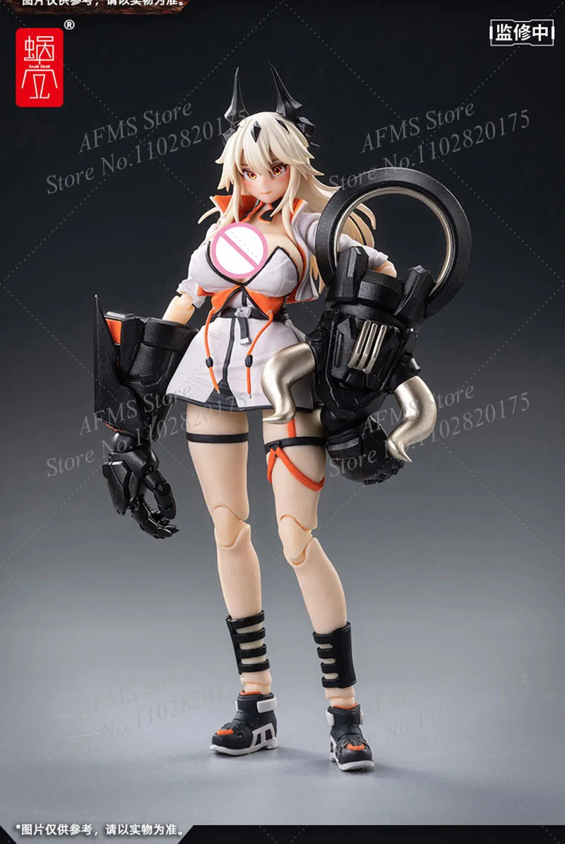 Snail-Shell 1/12 Scale Collectible Figure Kawaii Mobile Suit Girl Shikura Saori Full Set 6Inch Women Soldier Action Figure Model