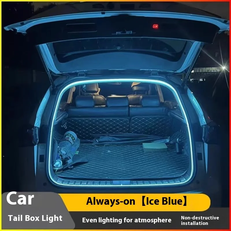 Tira de luces LED para maletero de coche, sensor de movimiento automático inalámbrico, iluminación ambiental multicolor para decoración de vehículos