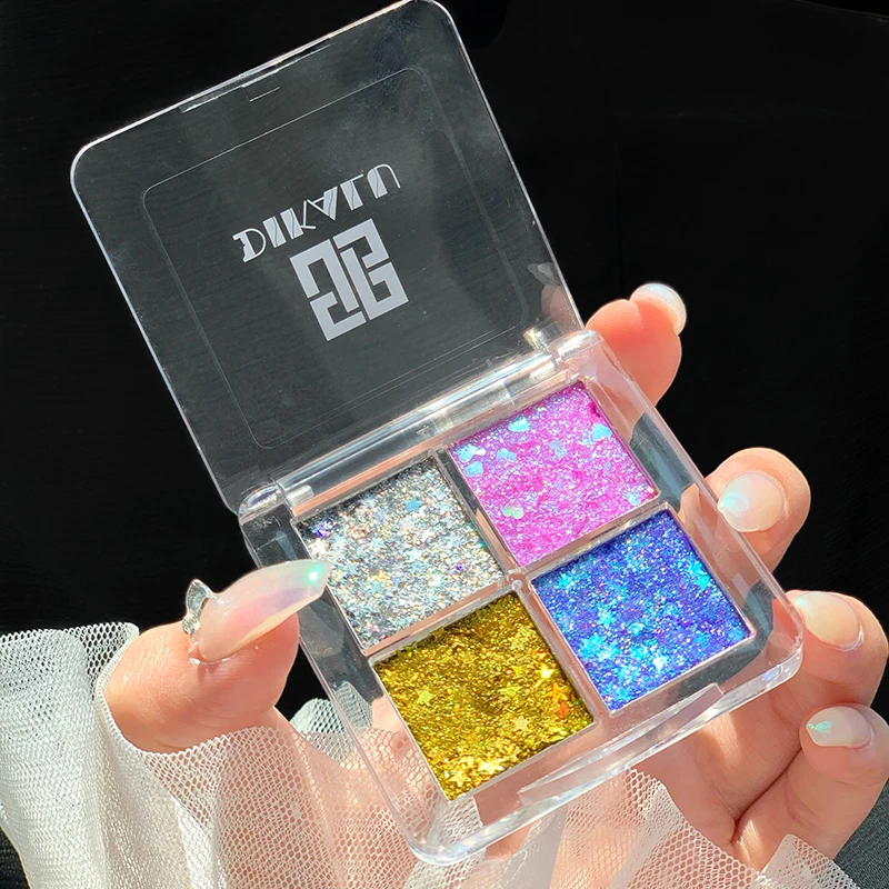 Glitter eye shadow palette high pigment Shimmer makeup shadows for eyes new rare beauty girlcult Korean makeup Cosmetics