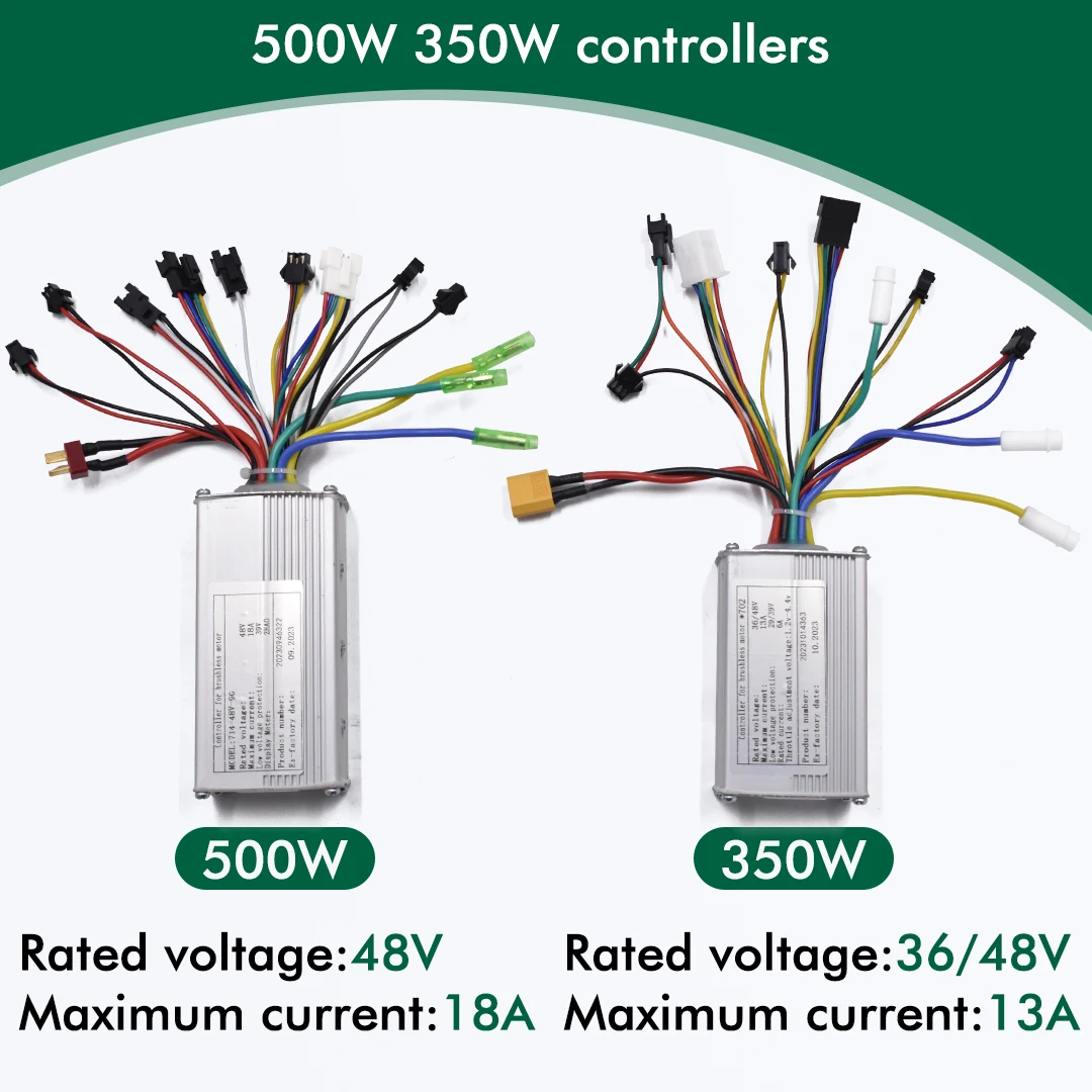 24V/36V/48V 350w/500w Electric Bike Scooter Brushless Controller Electric Bike Colorful LCD Display Meter Electric Bike Kit Part