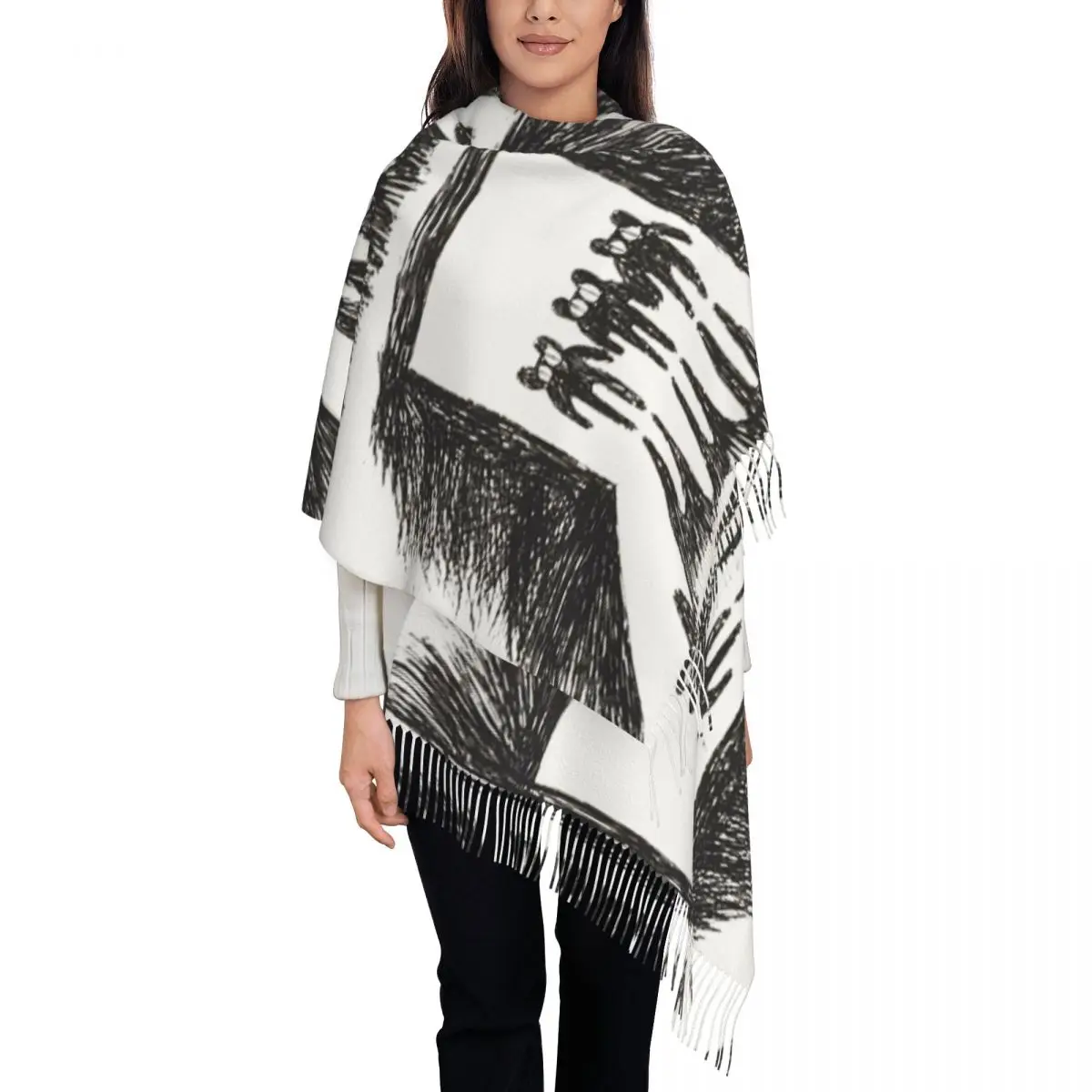 Radioheads Rock Shawl Wrap Womens Warm Large Soft Scarf Music Neckerchief Shawl Scarves