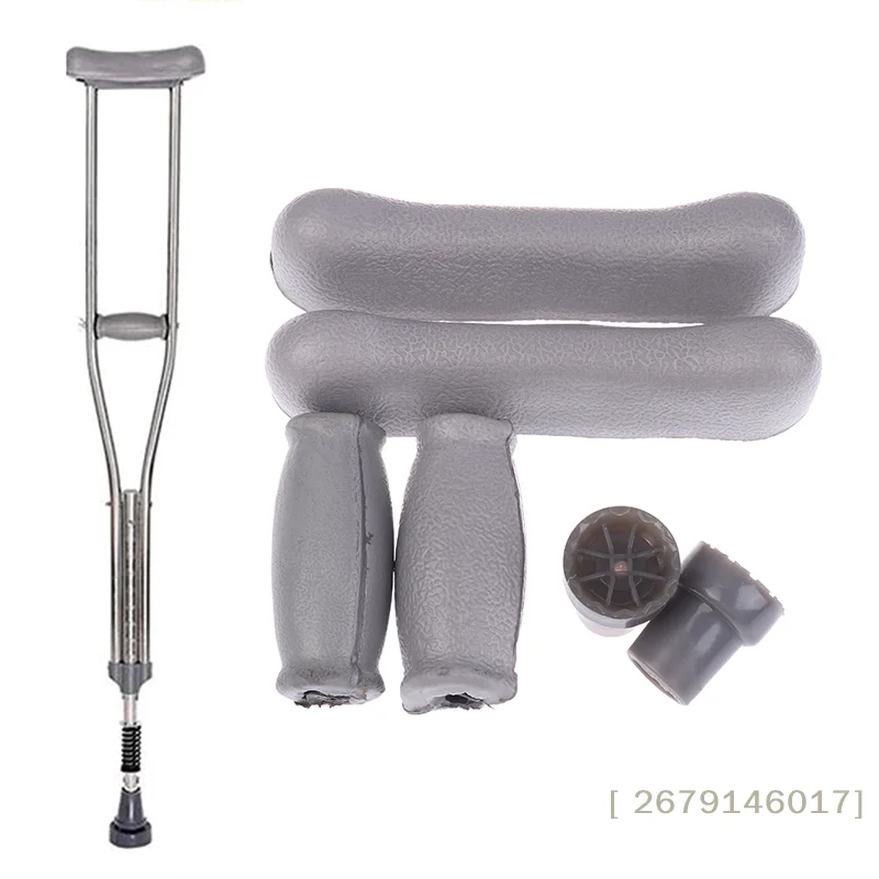 【YY26】6Pcs/set Axillary Crutch Accessories Kit Pads Replacement Antislip Rubber Underarm Cushions Hand Pad Accessories