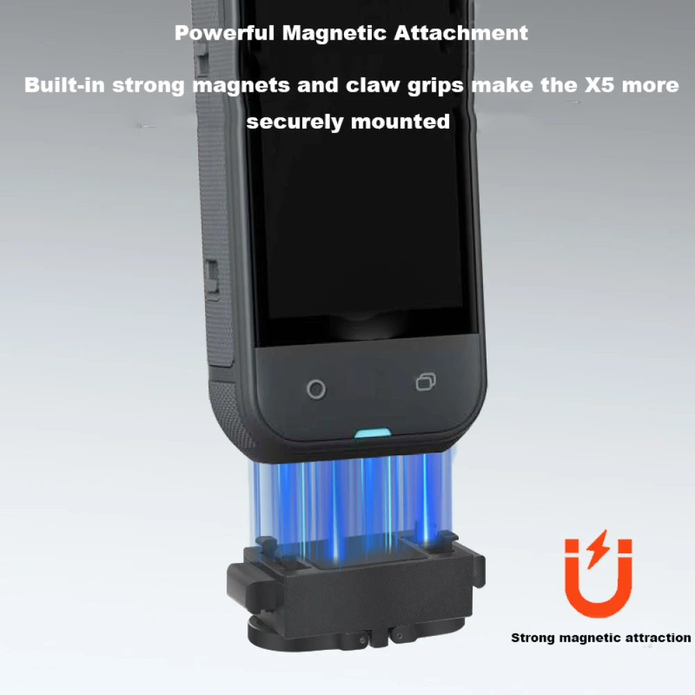 

for Insta360 X5 Magnetic Quick Release Adapter Mount Aluminum Alloy Sport Camera Stand Mount Adapter