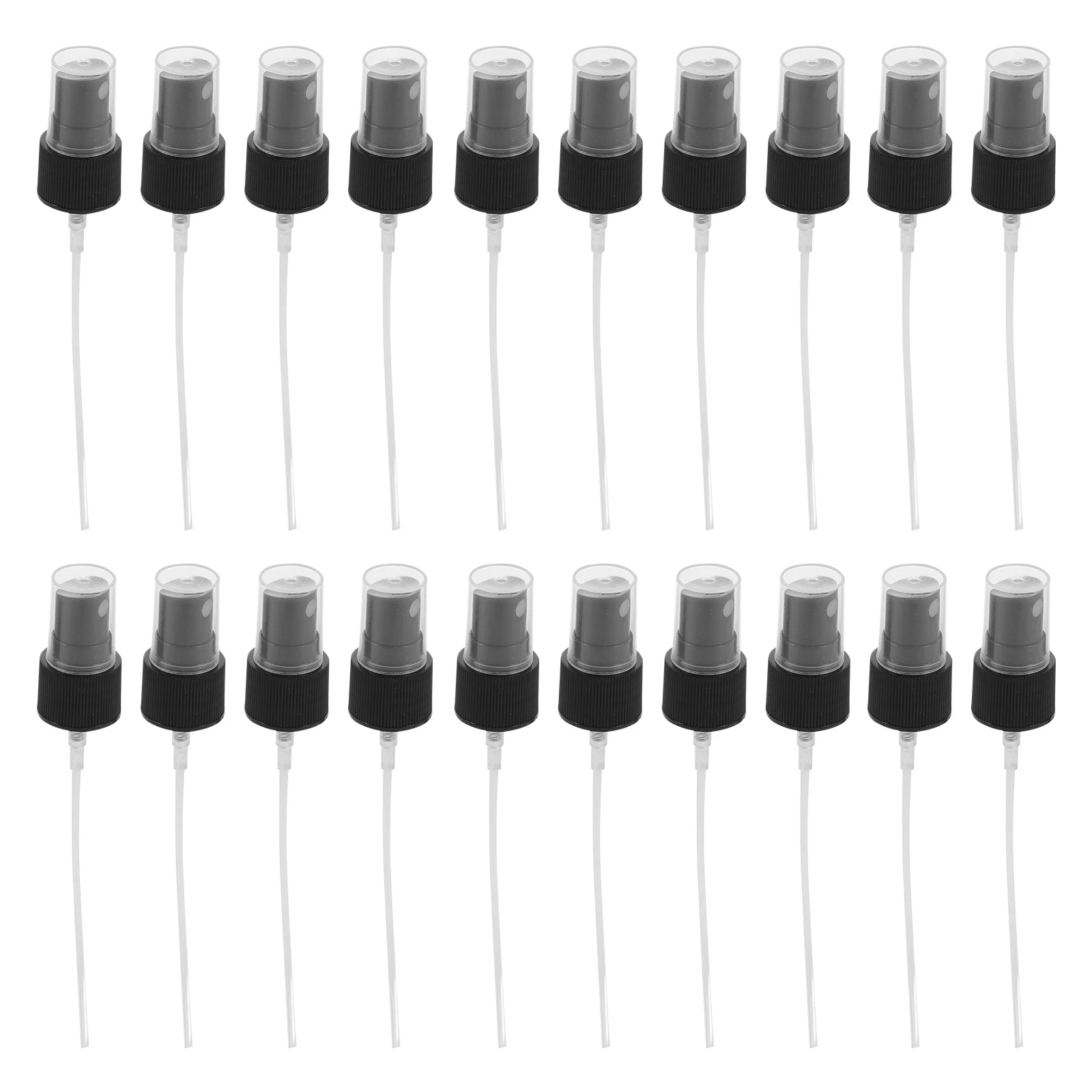 

20Pcs Replacement Spray Head Perfume Spray Bottle Pump Black Mini Portable Fine Mist Sprayer Essential Oil Pump Top