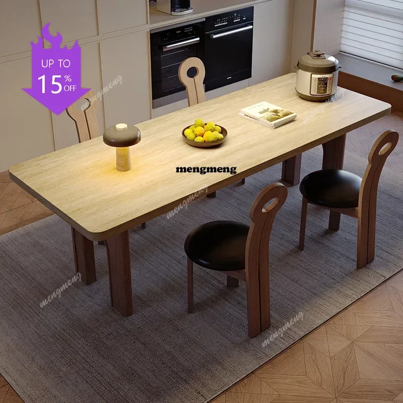 

Обеденный стол в стиле французского кремового декора, скандинавский минимализм, для изысканных ресторанов и простого домашнего использования, мебель для столовой (Mesa Comedor)