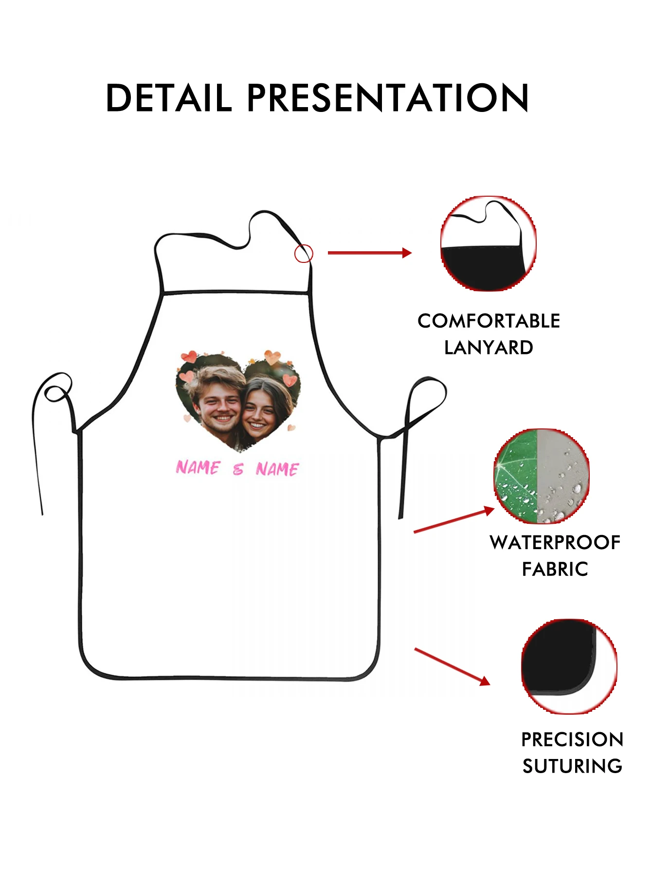 مخصص طباعة النص الرجال المطبخ المئزر التوقيع مآزر المطبخ المنزل الخبز الملابس عيد ميلاد سعيد