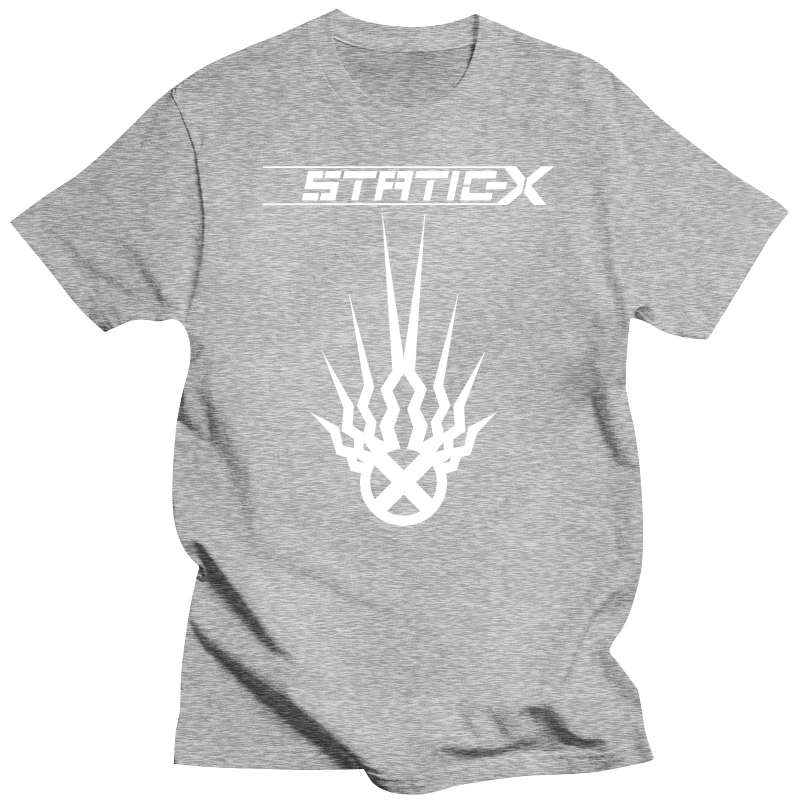 Static-X Project Regeneration poster album cover metal hard rock music T Shirt all sizes S-5XL men's Black White