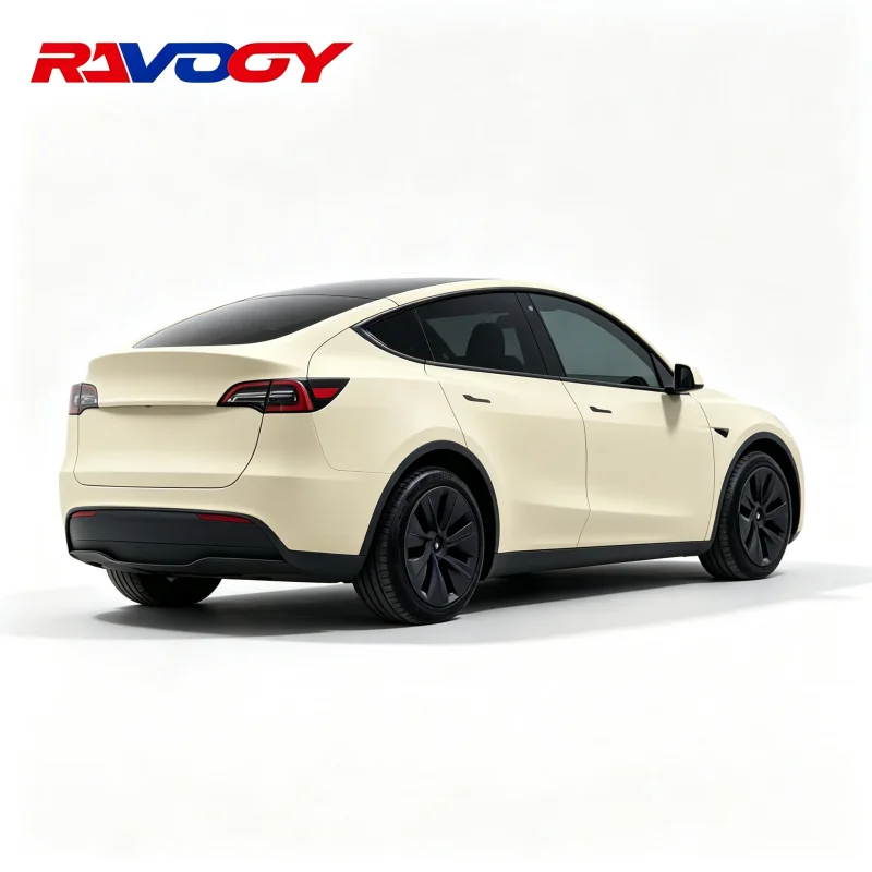 PET matte beige color, with self-adhesive vinyl film, highly durable, suitable for car paint surface protection and modification 3