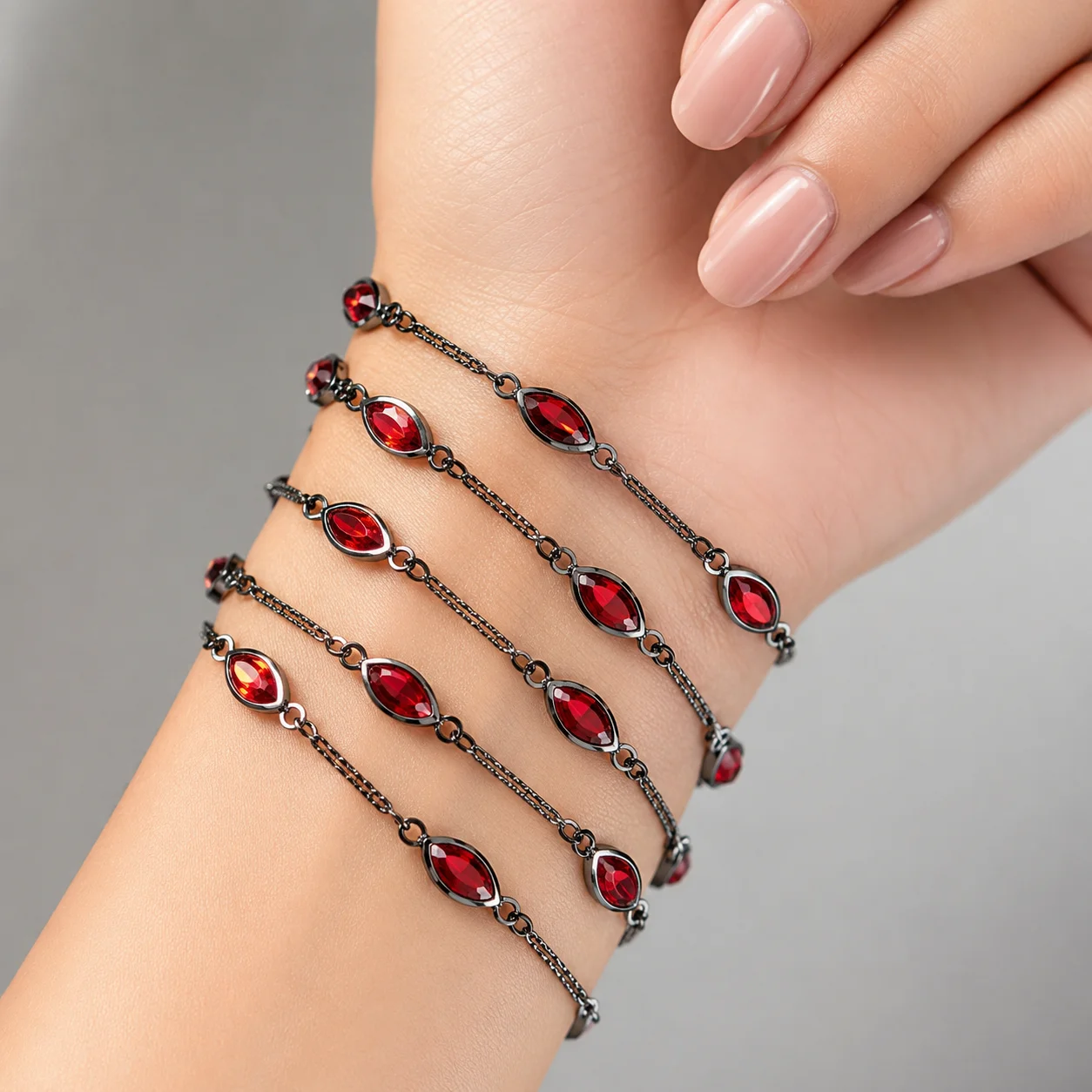 1 Meter 18K vergoldete Messing-Ovalösenkette, schwarze Glieder für Handarbeiten, DIY-Schmuckketten, Halsketten, Armbänder, Zubehör für die Schmuckherstellung – Detail 7