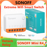 SONOFF Mini R4 Extreme Wifi Smart Switch External Switch Control Smart Home Detach Relay DIY Light Switch Via eWelink APP Alexa