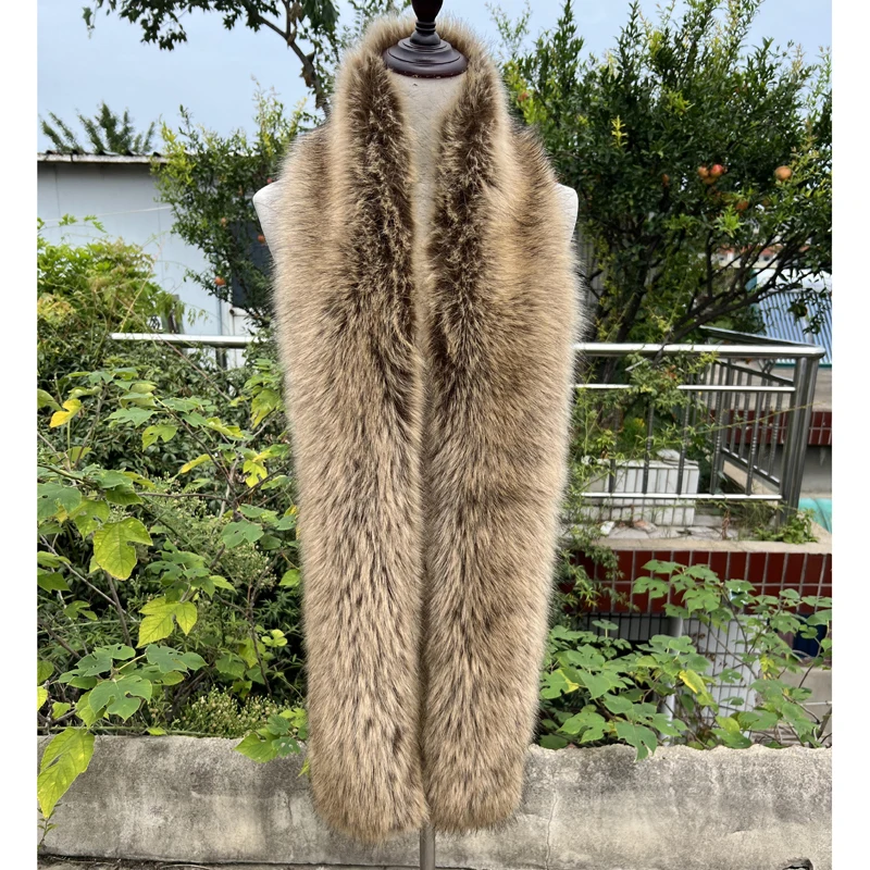 

Designer Brand Winter All Kinds of Imitation Fox Fur Scarf Long Scarf Warm Neck for Women Hot Selling