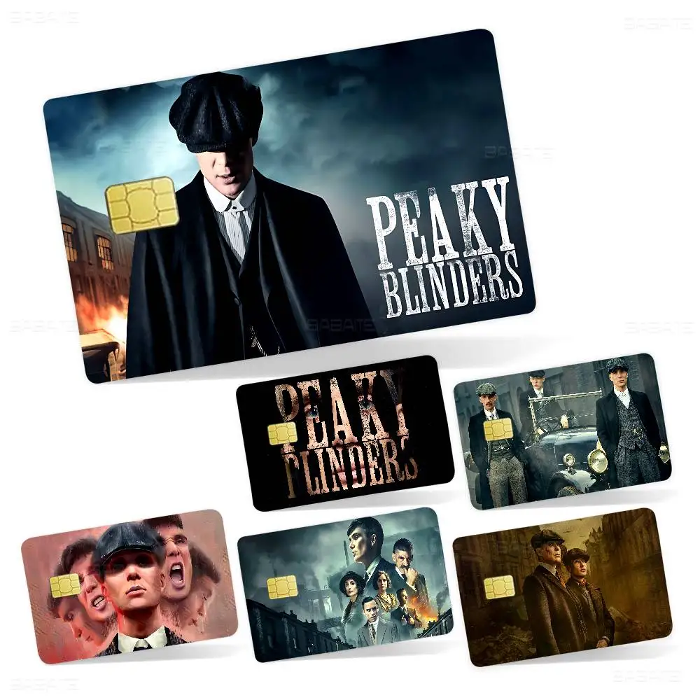 Movie P-Peaky B-Blinders Anime Young Creidt Card Debit Card Sticker Film Case Front Tape for Small Big Chip No Chip