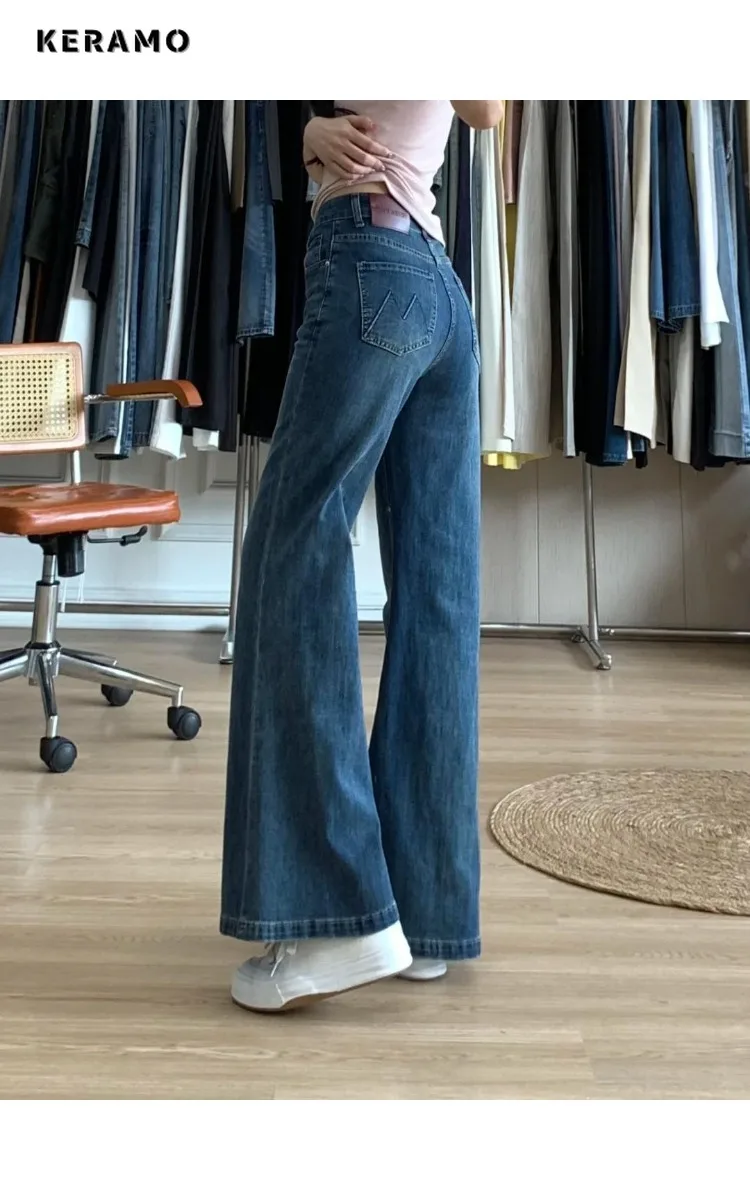 

Зимние джинсы в стиле Харадзюку 2024, женские повседневные брюки в стиле панк, уличные мешковатые брюки полной длины, винтажные эстетические джинсовые брюки Y2K