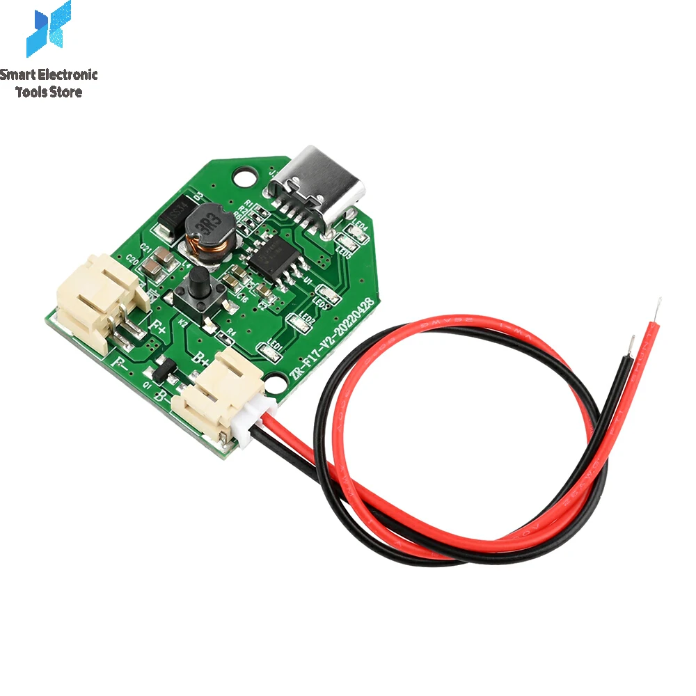 9V 0.6A Fan Motor Speed Controller Board Type-C Rechargeable Small Fan Circuit Control Module Electrical Equipment Governor