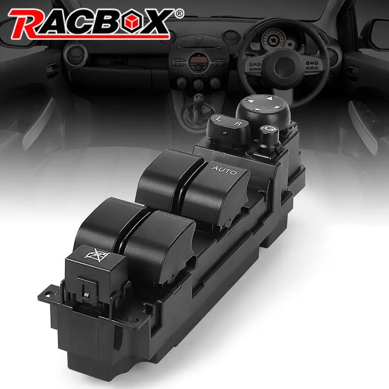 

RHD Power Window Master Control Switch Window Lift Button For Mazda 6 GH Mazda 2 DE 2008 2009 2010 2011 2012 D652-66-350A