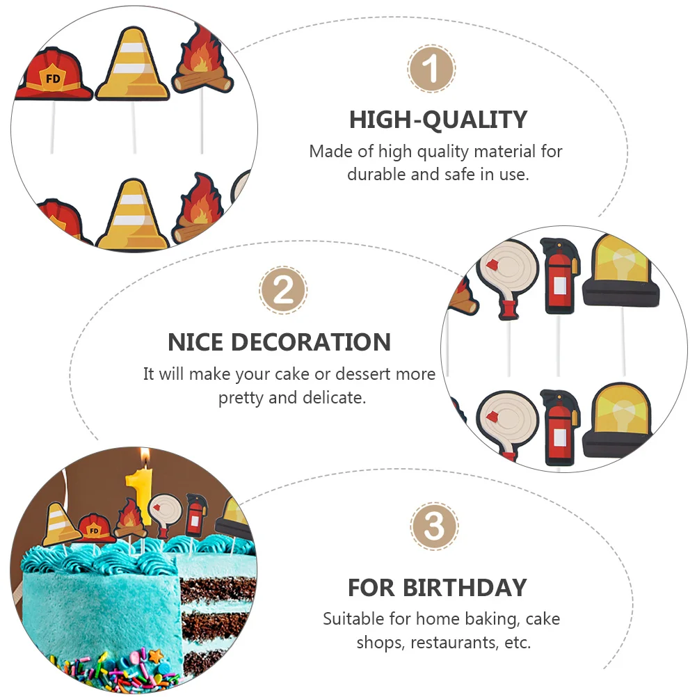 

60 Pcs Cake Decorations Birthday Cat Toppers Insert Paper Picks Dessert Creative Flags For Party Table Fruit Plates