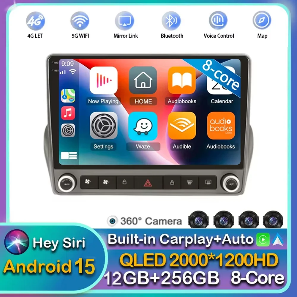 Android 15 Carplay For Chevrolet Camaro 2008-2015 Android Car Radio Player Auto Multimedia GPS Navigation WIFI Screen 2din  DVD