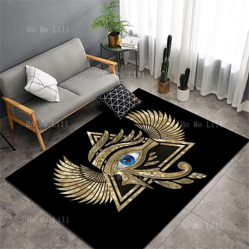 The Eye Of Providence The All-Seeing Eye Inside The Triangular Pyramid Carpet Floor Decorated Living Room Kitchen Bedroom Garden