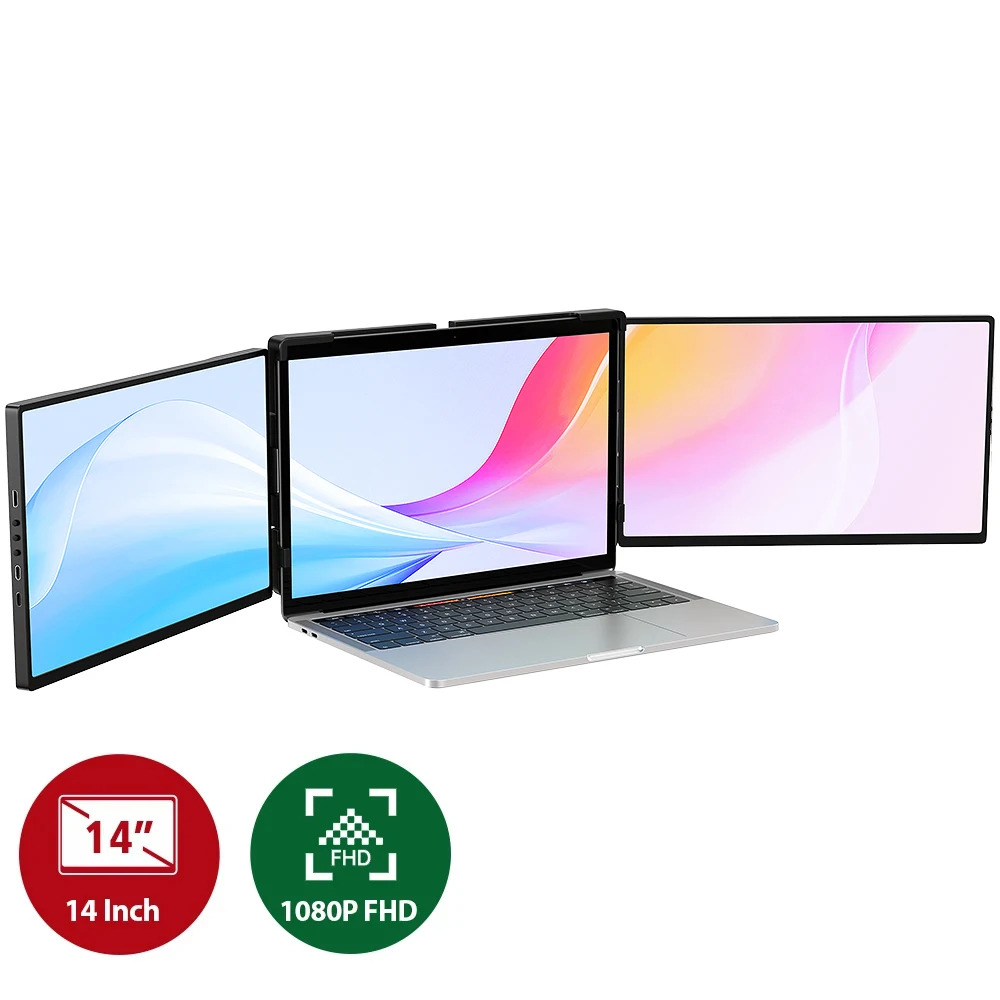 14 Tri-Screen Laptop Monitor 2160x1440 IPS UStation Z