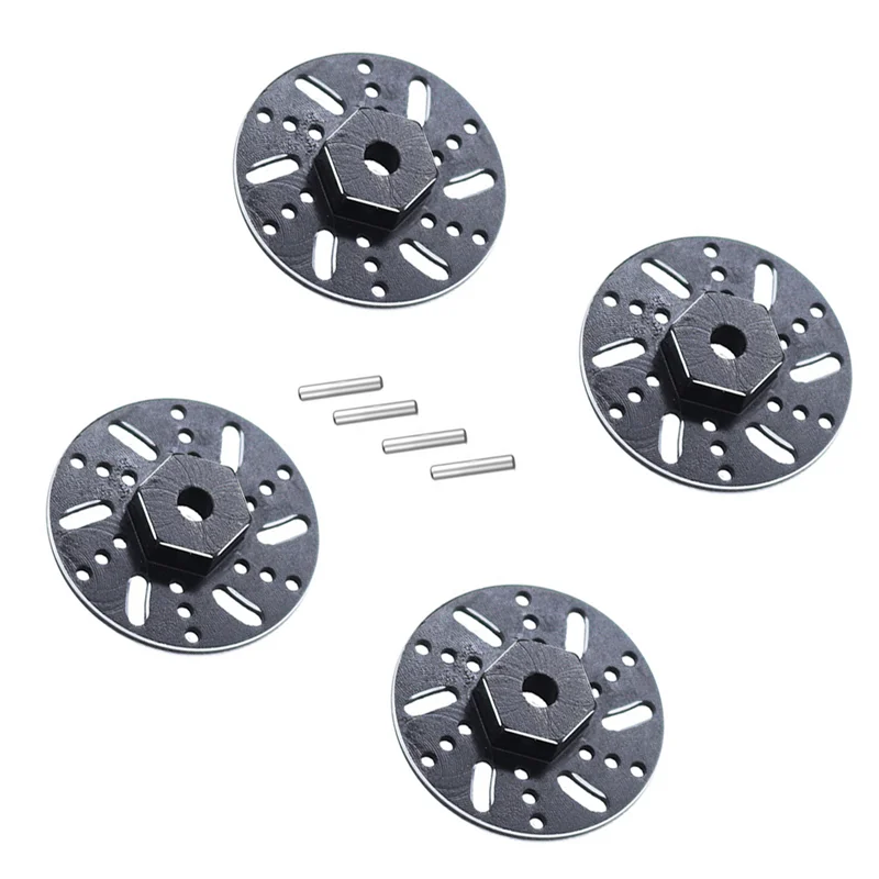 4Pcs Metal 9mm Wheel Hex Adapter Brake Disc for SG 1603 SG1603 SG1604 UD1601 UD1603 UD1604 1/16 RC Car Upgrades Parts,3