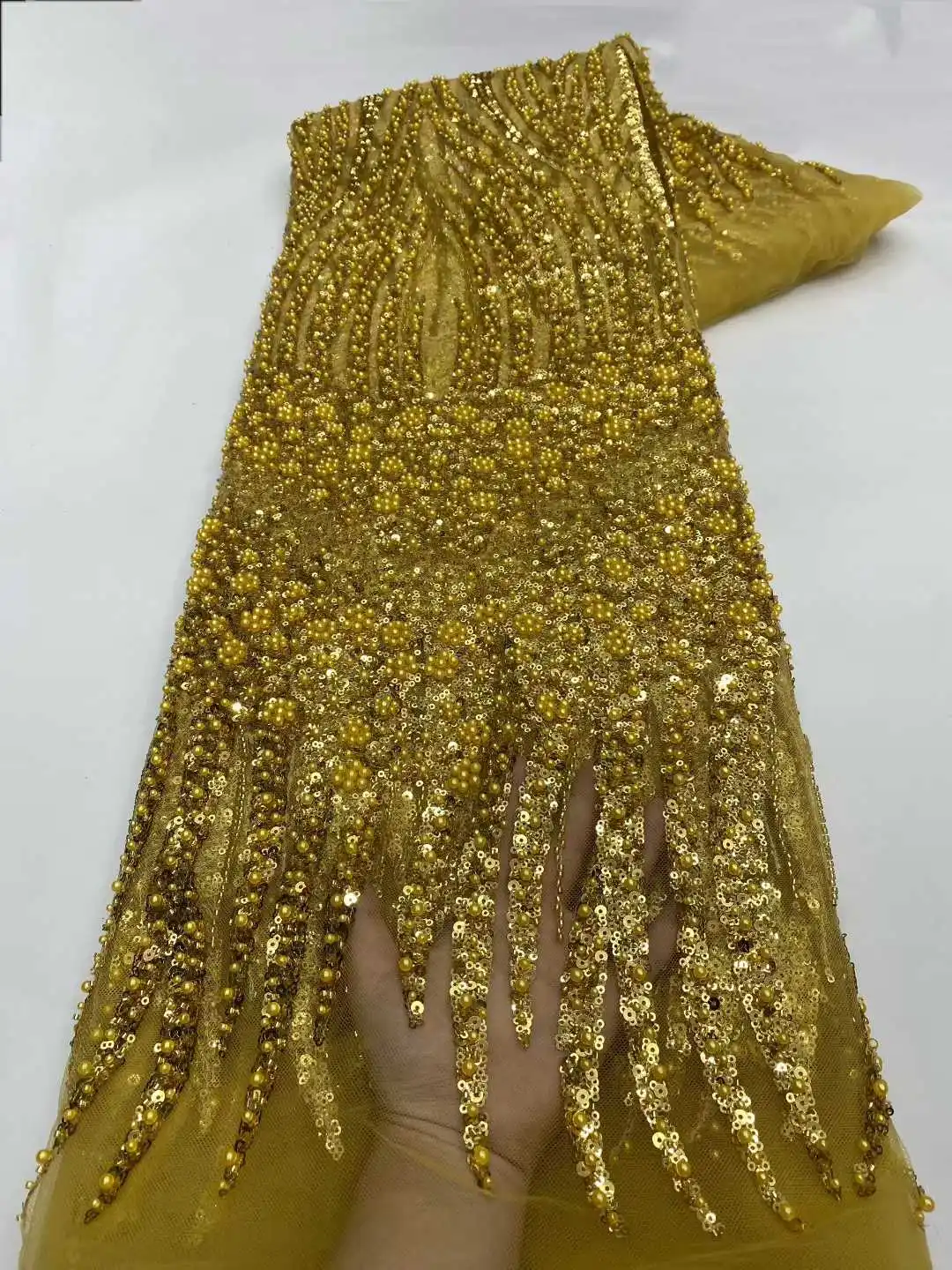 アフリカのレース生地,スパンコールとビーズの刺embroidery,ナイジェリアの花嫁介添人,フレンチチュール,結婚披露宴,高品質,2022