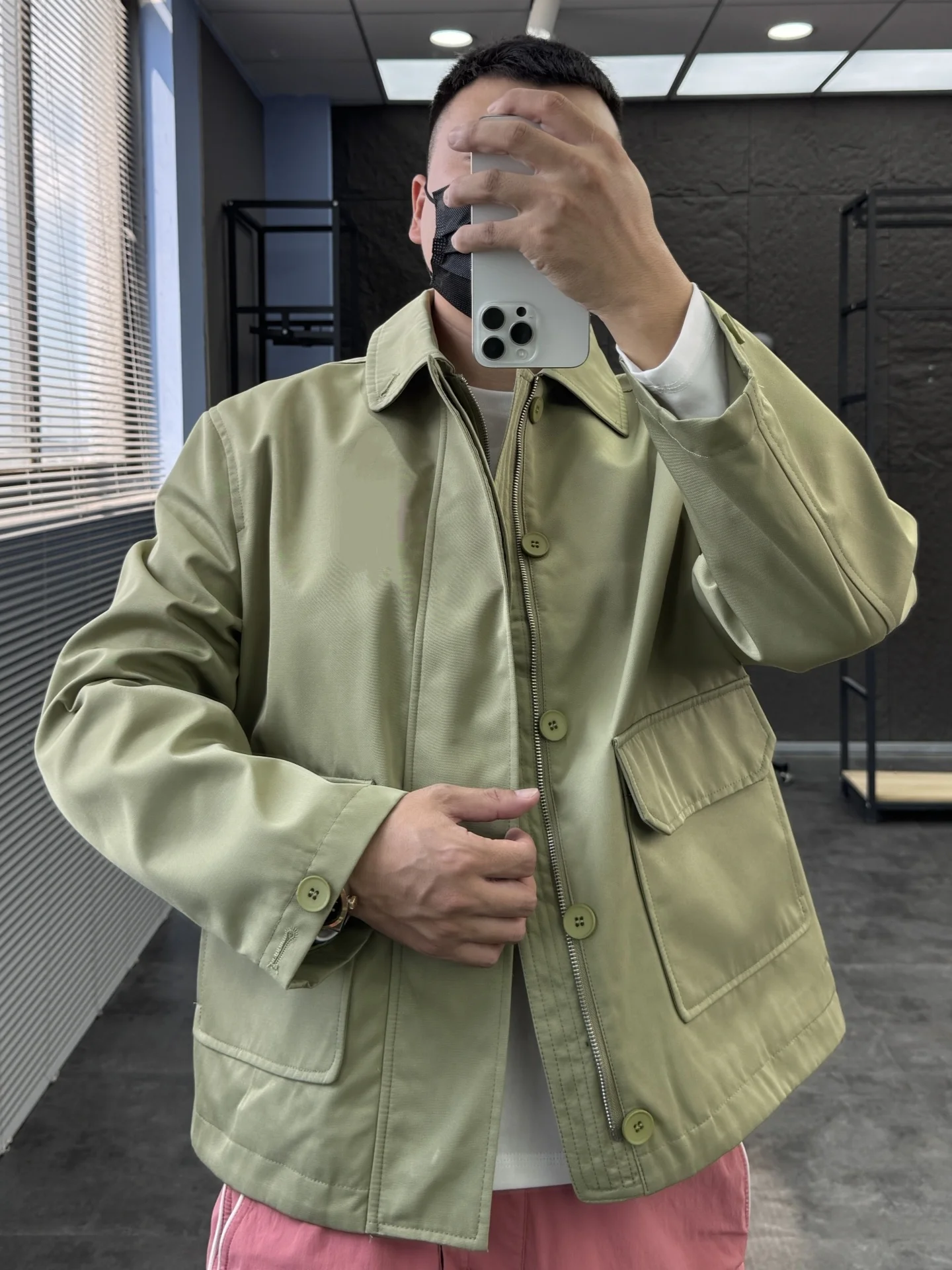 

Svip Cabinet 998 3D Silhouette Jaet Casual Loose Fit Men's Faion Spring Autumn Windproof Comfortable Zipper Closure Coat