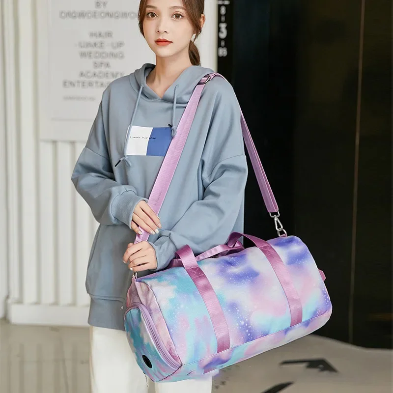 Leopard Travel Bag Women Weekend Travel Duffle Tote Bag Girls Gradient Sports Gym Bag Weekenders Bolsas De Viaje Bolsa De Viagem