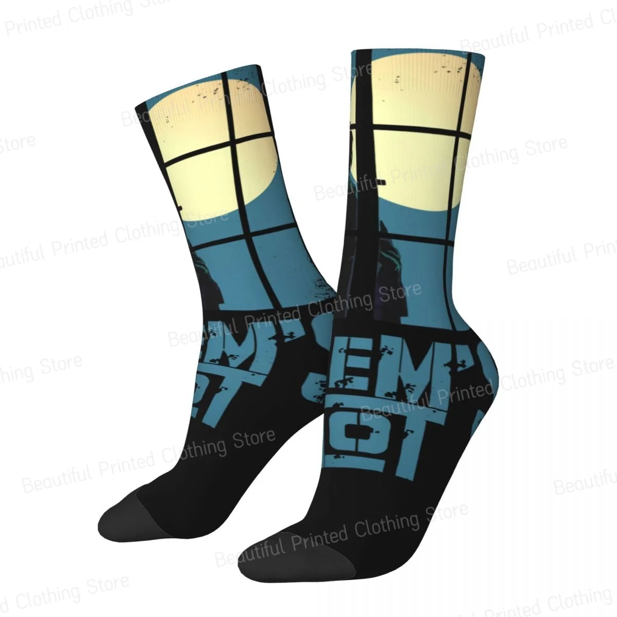 Stephen King Salems Lot Unisex Four Seasons Socks Cycling Fun printing Socks Street Style Crazy Sock