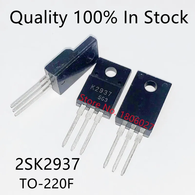 10PCS/LOT  2SK2937   K2937   60V 25A TO-220F