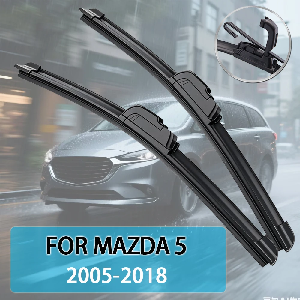 Für Mazda 5 Premacy MK2 MK3 MPV 2005-2018 26'' + 16'' Auto Wischer Klinge Front scheibenwischer Fit U Haken Arm Windschutzscheibe Auto Wischer Klingen