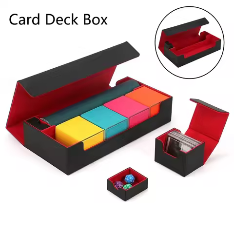 Card Deck Storage Box Durable Sturdy TCG OCG Card Storage Trading Card Deck Box for Commander MTG Card Carrying Organiser Case