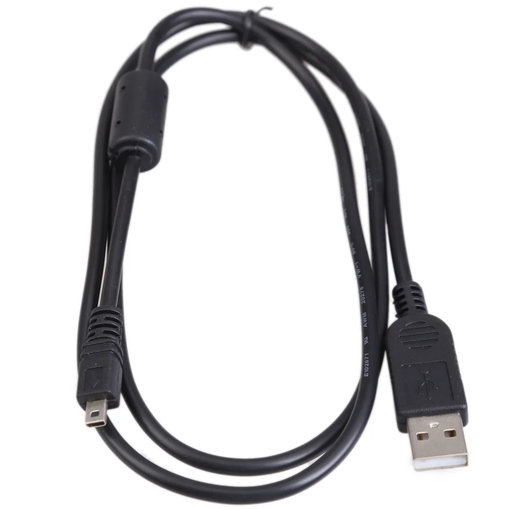 1m USB Data Cable Camera Parts 8 Pin USB To PC Data Cable Replacement Accessories for Nikon Olympus Pentax Sony Panasonic Sanyo