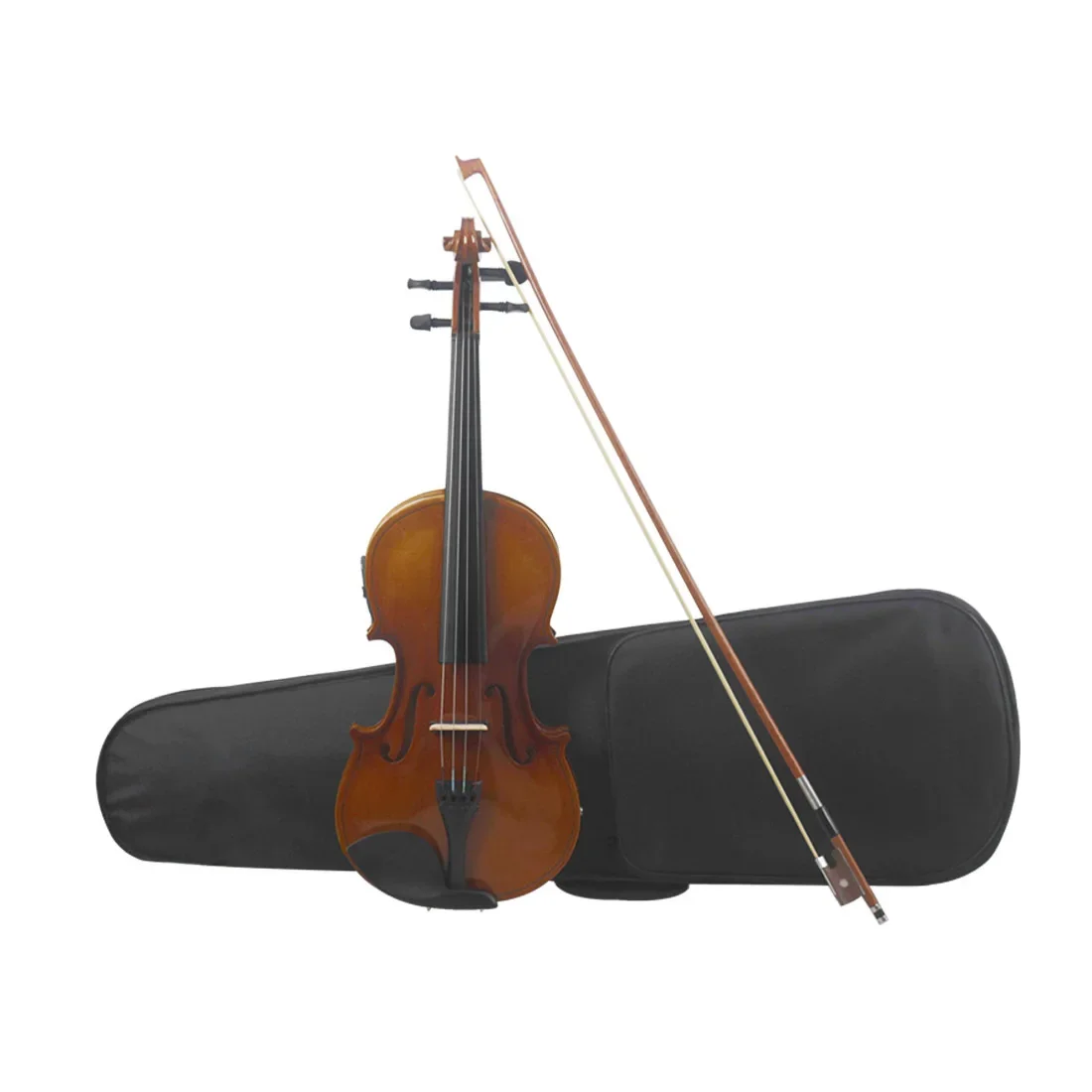 Electro-acoustic, solid wood EQ violin, student adult learning to play electronic violin