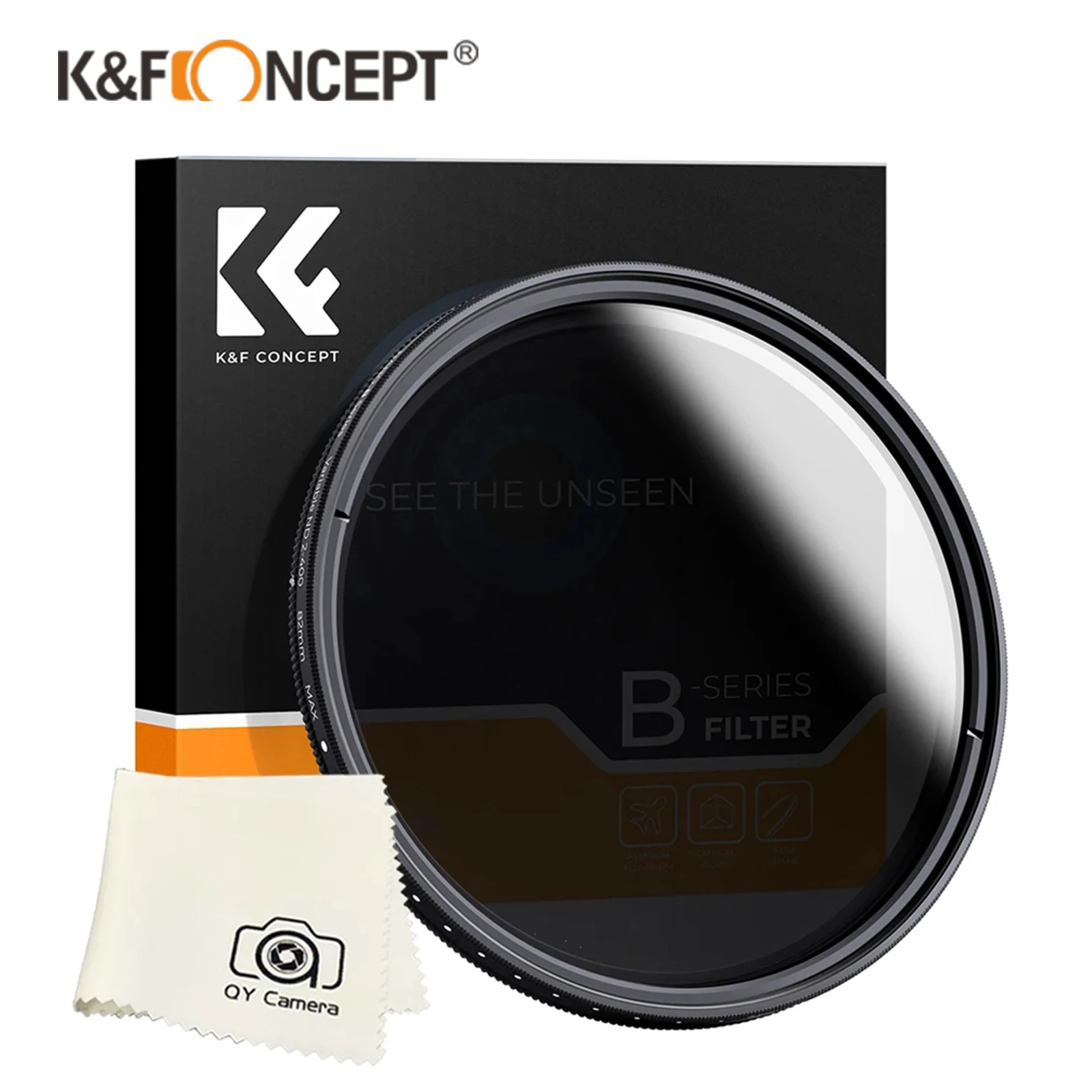 K&F K F Concept nd filter ND 2 ND 400 ND2 ND400 Variable ND 49mm 52mm 55mm 58mm 67mm 77mm 72mm 82mm filter Adjustable nd filter