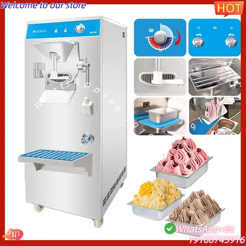2026Hot MEHEN M10E Hard Ice Cream Machine Batch Freezer Ice Cream Gelato Machine