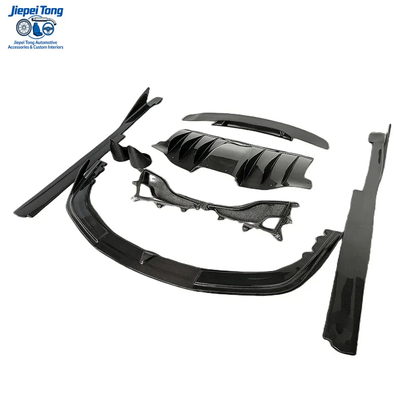 

Body kit for 458 V acelift small pack carbon fiber front bumper lip side skirts rear diffuser spoiler