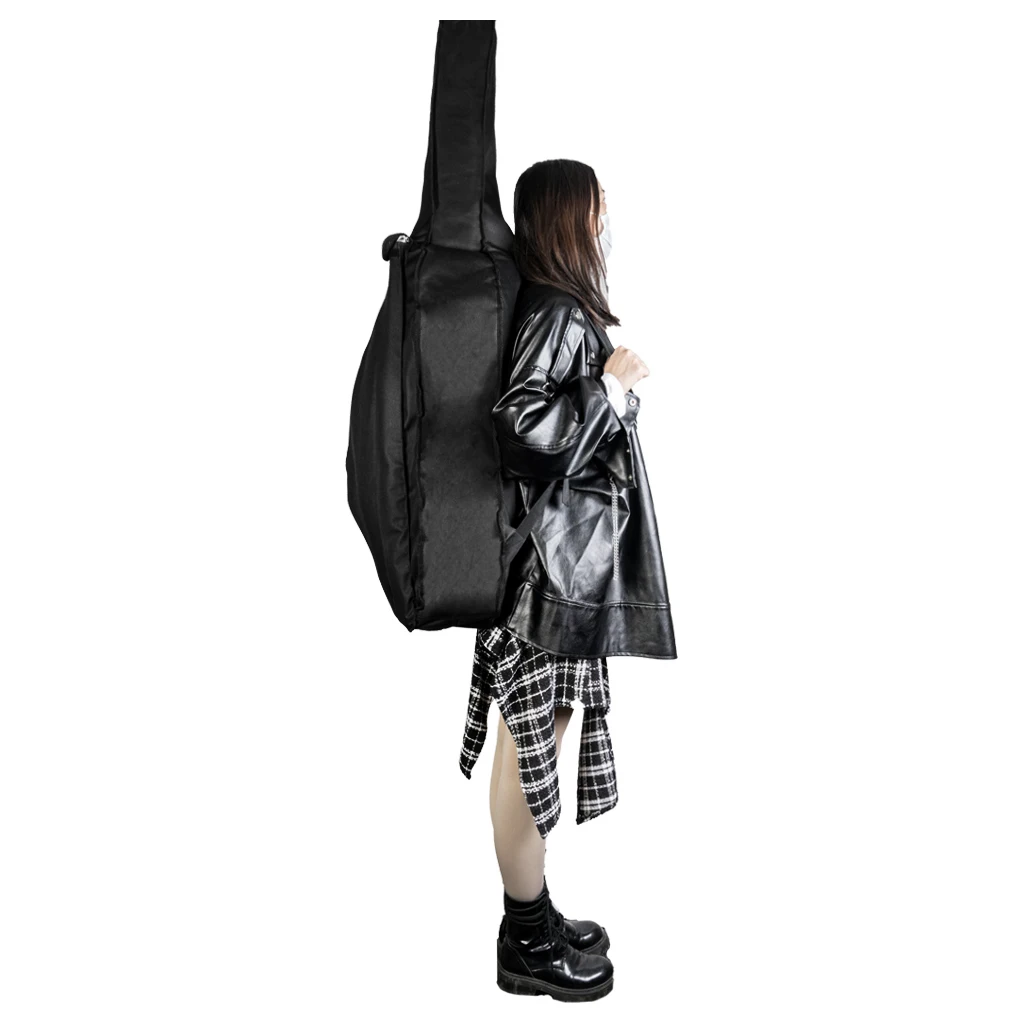 4/4 Size Acoustic Cello Carry Bag Soft Gig Bag Case W/Strap Bow Holder Pocket Durable Electric Cello Bag Parts Accessories