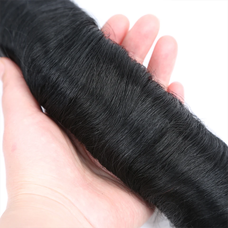 Natural Human Hair Bundles With Closure Straight Machine Made Closure 28PCS Brazilian Cheap Short Human Hair Extensions