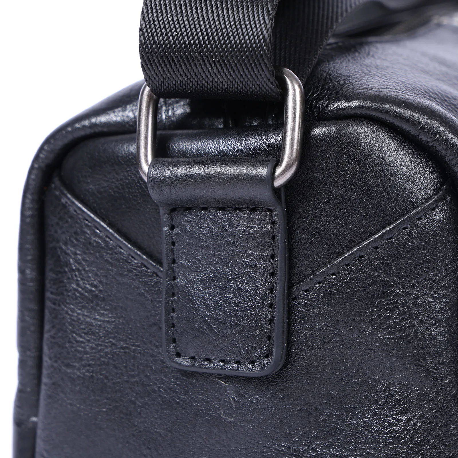 S.WORKER Modische Echtleder-Umhängetasche für Herren, Vollnarbig, Trendige Casual-Crossbody-Tasche, Mini-Umhängetasche für Handy und Schlüssel – Detail 16