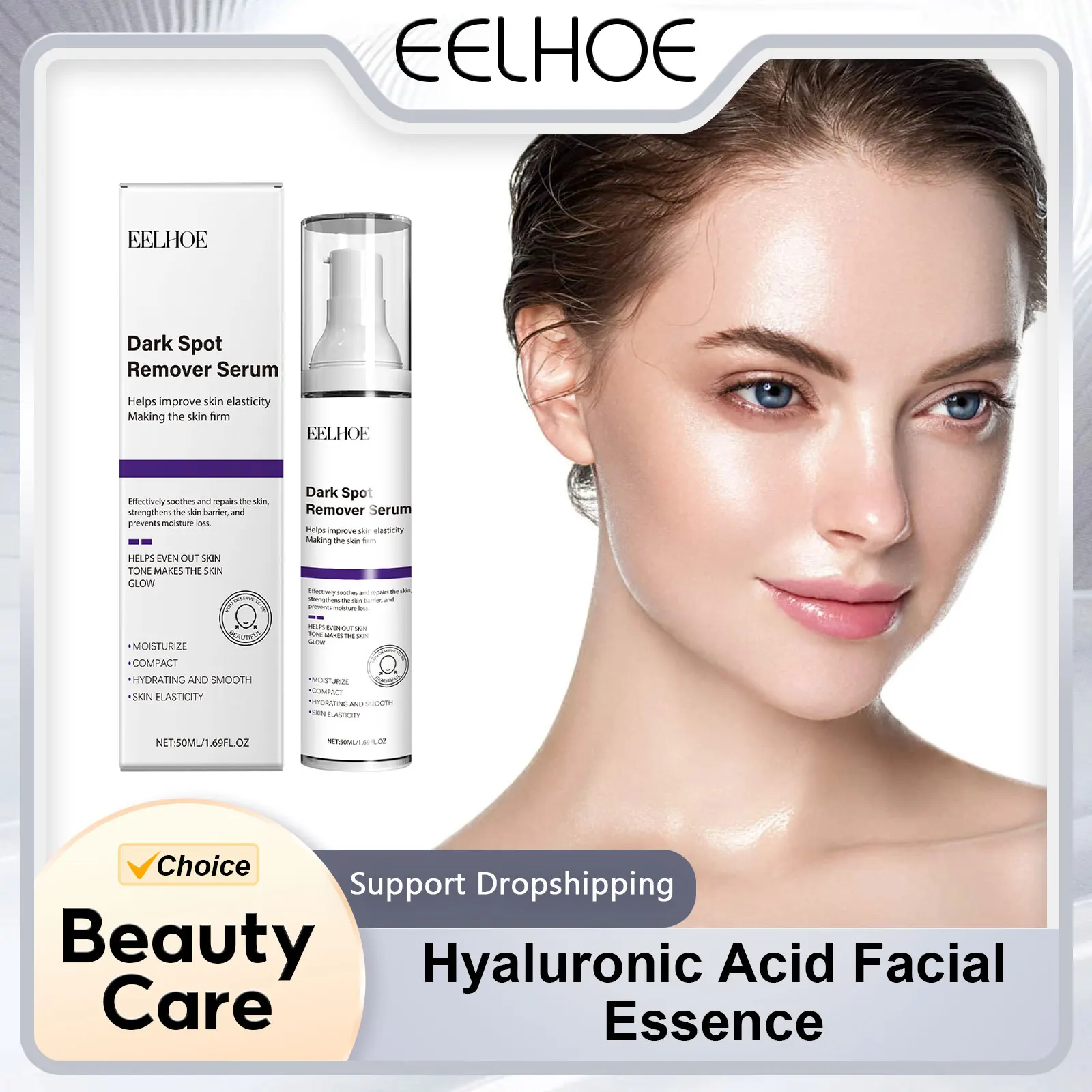 

Facial Essence of Hyaluronic Acid Remove Melasma Moisturizing Facial Care Skin Lifting Firming Smooth Face Centella Serum 50ml