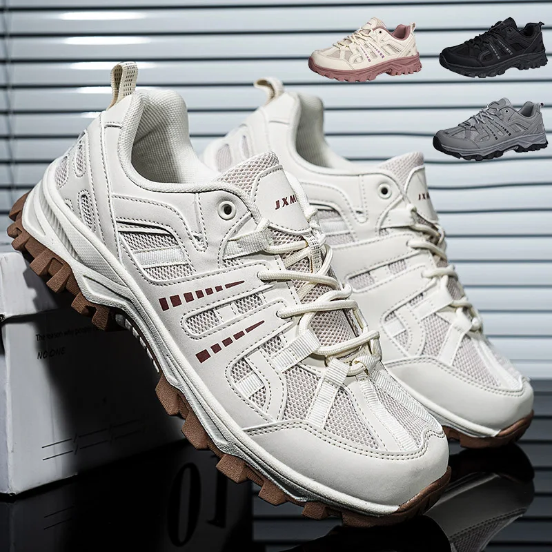 

New Unisex Hiking Shoes Non-Slip Wear-Resistant Men's Outdoor Cross-Country Running Shoes Breathable Women's Casual Sports Shoes