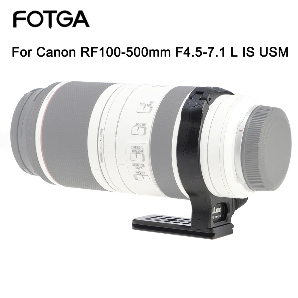 

Ошейник объектива FOTGA для Canon RF100-500mmF4.5-7.1 L IS USM кольцо крепления штатива камеры QR быстрая пластина аксессуары для фотоадаптера